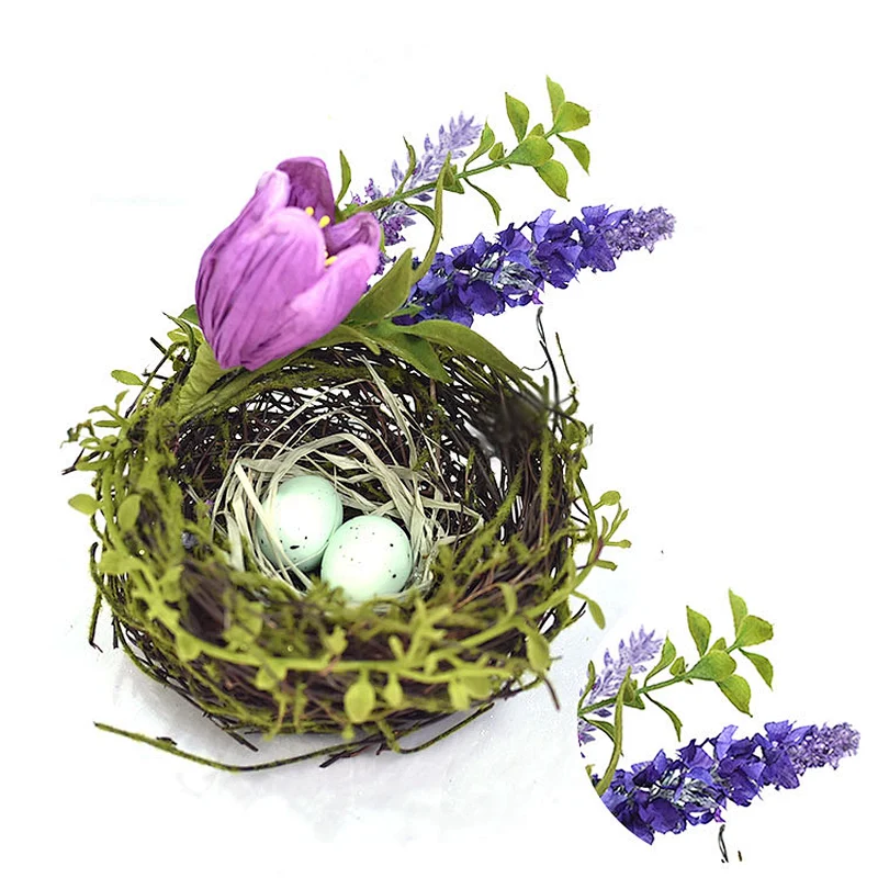 Arts And Crafts Easter Bird Nest Interior Decoration Easter Tulip Lavender Bird Nest