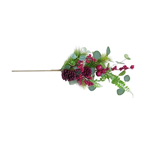 China Manufacturer Natural Christmas Artificial Flowers Wreaths