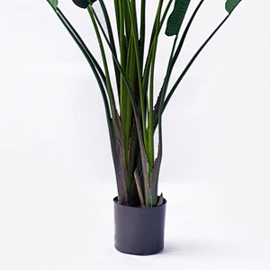 Free Samples Outdoor Green Bonsai Banana Leaf Plants Artificial Tree For Living Room Decoration