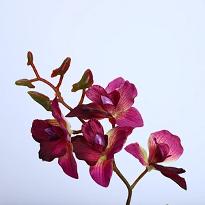 Home Wedding Decor Artificial Flowers Faux Water Cymbidium Orchid Butterfly Orchid