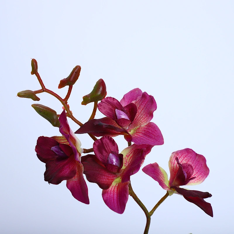 Home Wedding Decor Artificial Flowers Faux Water Cymbidium Orchid Butterfly Orchid