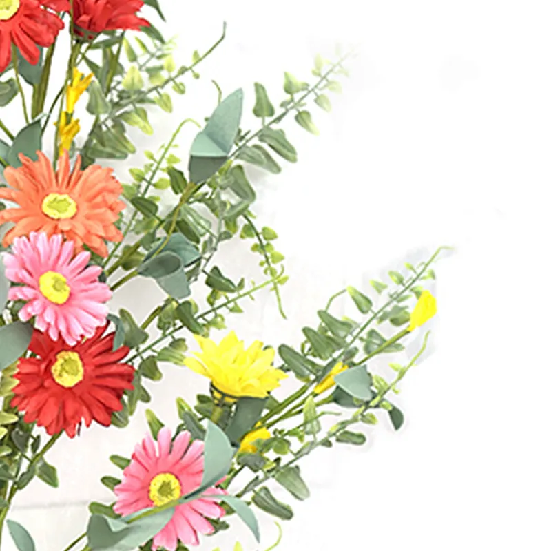 Ornamental Hand Wrapped Artifical Plant Luxury Real Touch Swag Daisy With Fern Swag