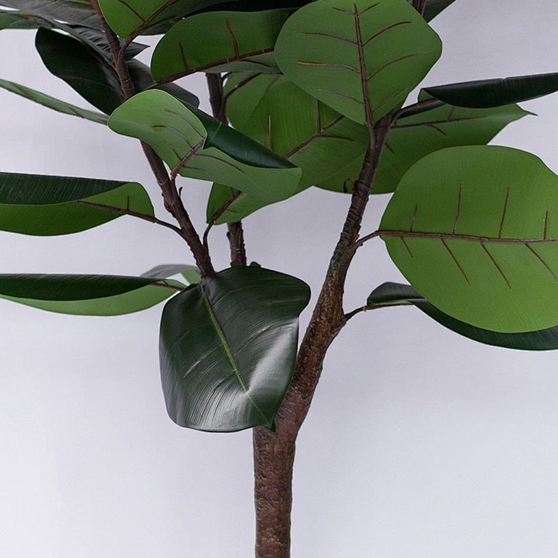 Garden Decorative Real Touch Artificial Greenery Wedding Centerpieces Plants Rubber Plant Tree