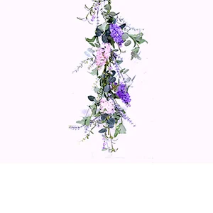 Hand Wrapped Spring Floral Lilac Garland Real Touch Artifical Plant Spring Flower Garland