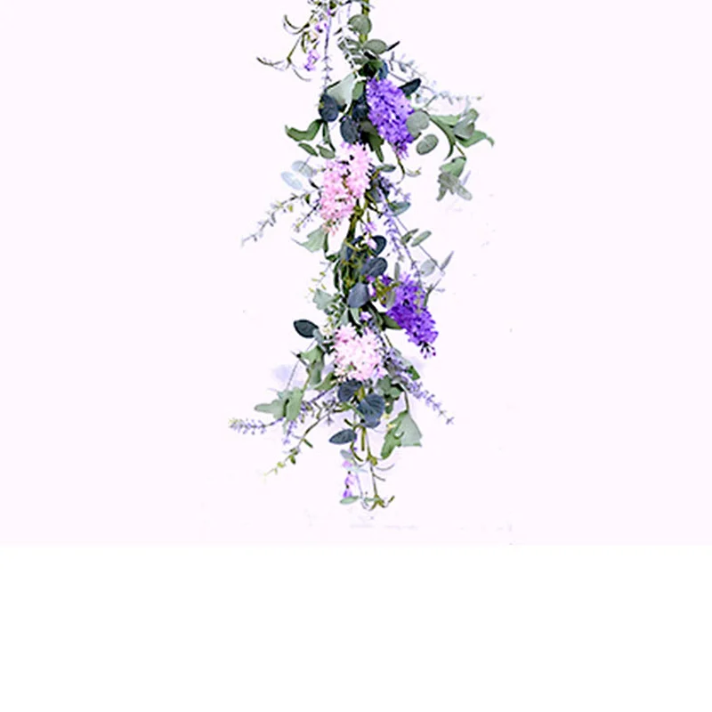 Hand Wrapped Spring Floral Lilac Garland Real Touch Artifical Plant Spring Flower Garland
