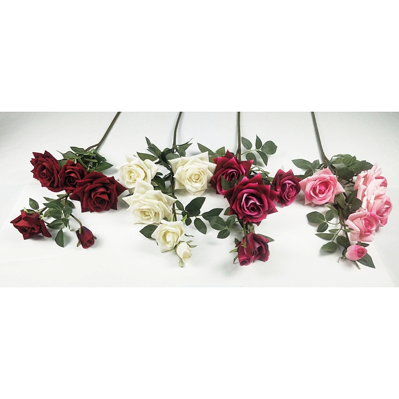 SILKYWAY ARTIFICIAL FLOWER WITH ROSE SPRAY 1001-DJM-5T