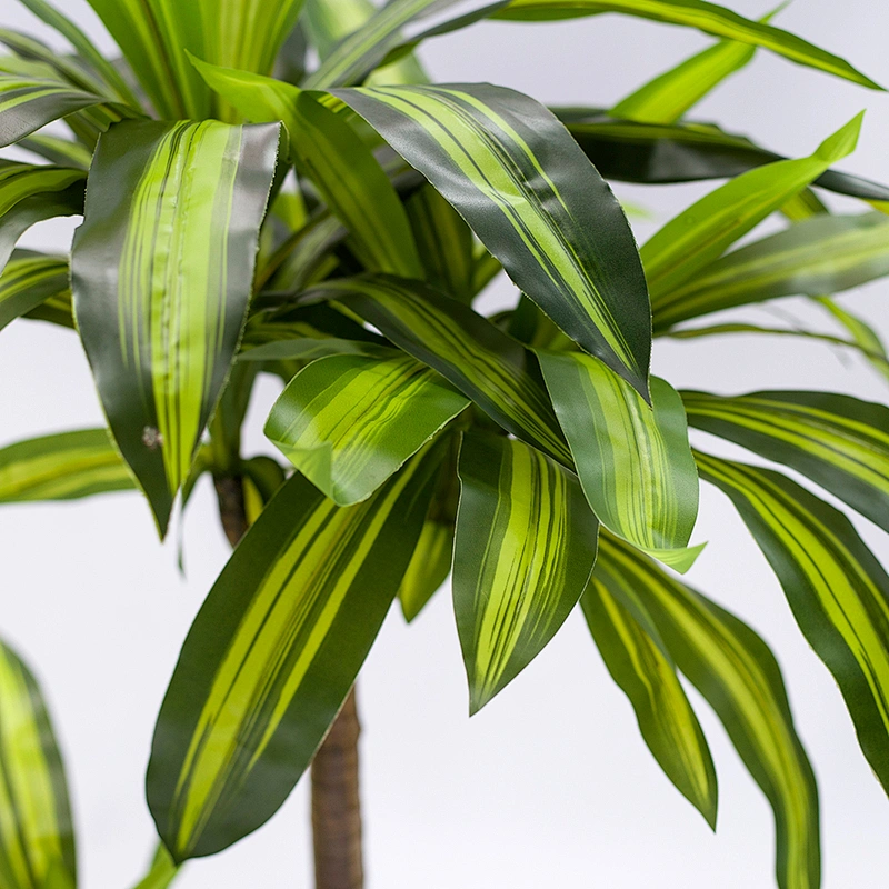 Lifelike Bonsai Artificial Dracaena Potted Plants Marginata Fragrans Dracaena Tree