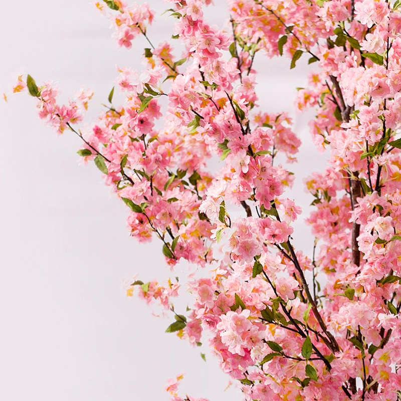 Free Samples Artificial Cherry Blossom Tree Factory Direct Sale Pink Blossom Tree Plant