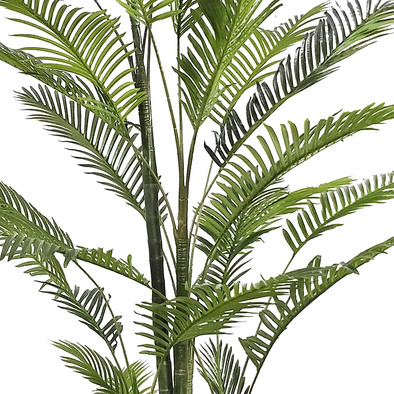 Quickly Delivery Indoor Decoration Greenery Ornamental Areca Palm Leaf Plates Artificial Areca Palm Trees Plant