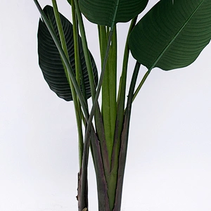 Free Samples Green Bonsai Plastic Tree Plant Decor Artificial Banana Tree For Indoor Decoration