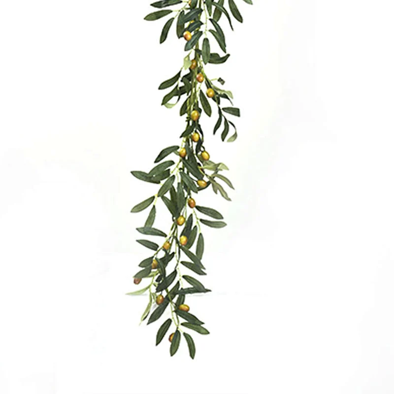 Colorful Real Touch Wild flower Garland decorations Oliver leaves with fruits garland