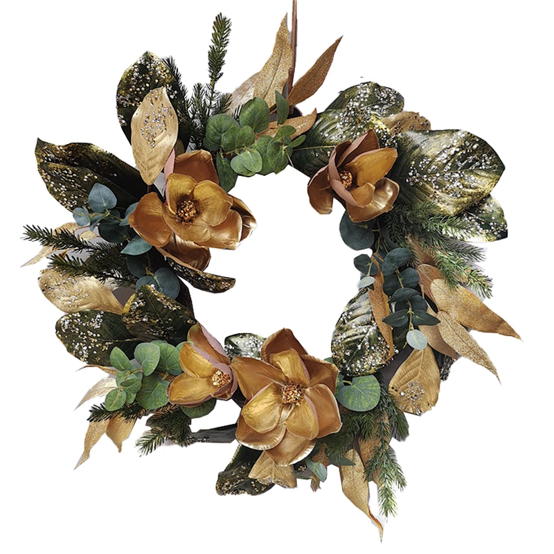 China Manufacturer Handmade Door Hanging Outdoor Home Decor Luxury Christmas Wreath