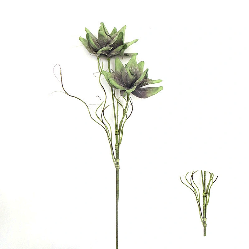 hot sale large decorative flowers foam artificial seasonal flora foam flowers with stem