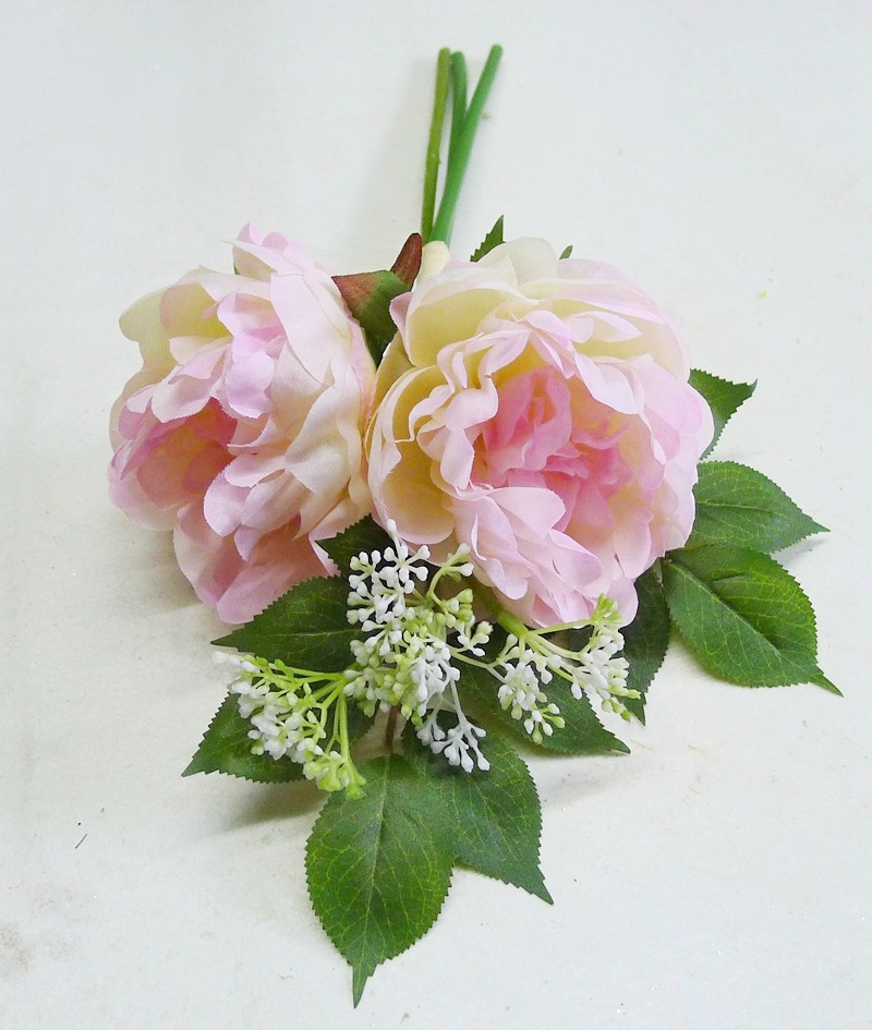 Artificial Silk Flowers Leaf Rose Wedding Floral Decor Bouquet