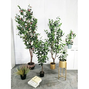 Garden Decorative Real Touch Indoor Ficus Plants Artificial Banyan Tree With Artificial Home Plant