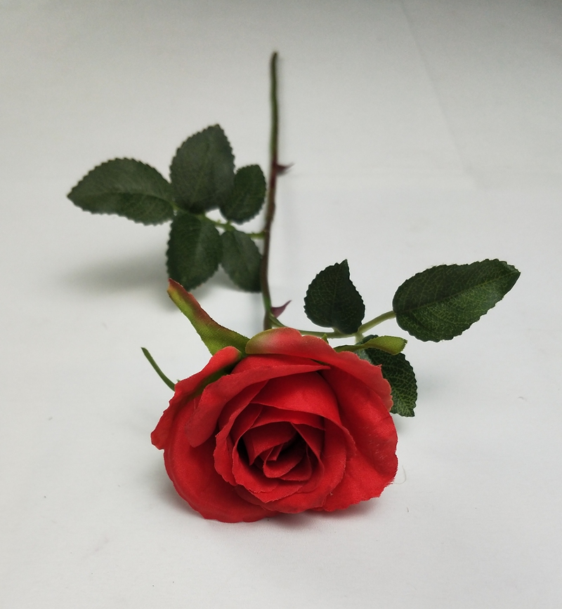 SIKYWAY:Hot sale Artificial silk rose single flowers spray for wedding home decoration spray 1001-XYMG-1T