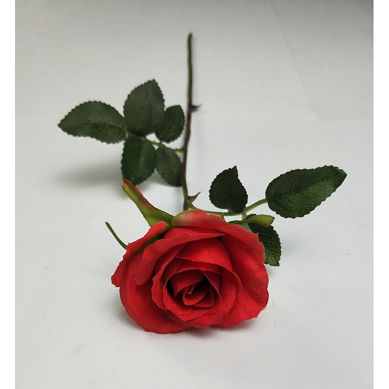 SIKYWAY:Hot sale Artificial silk rose single flowers spray for wedding home decoration spray 1001-XYMG-1T