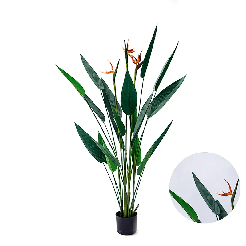 New style natural touch making artificial bonsai Artificial paradise bird artificial greenery plant