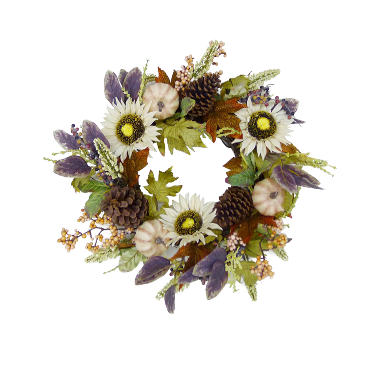 Oem Custom Design Greenery Plants Wholesale Outdoor Modern Christmas Wreaths