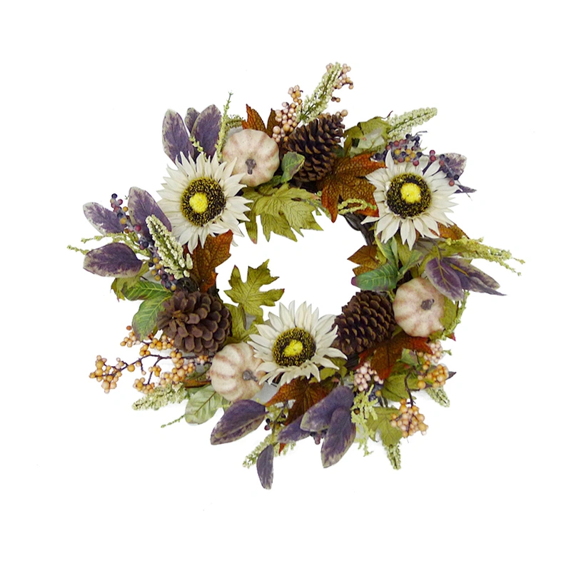 Oem Custom Design Greenery Plants Wholesale Outdoor Modern Christmas Wreaths