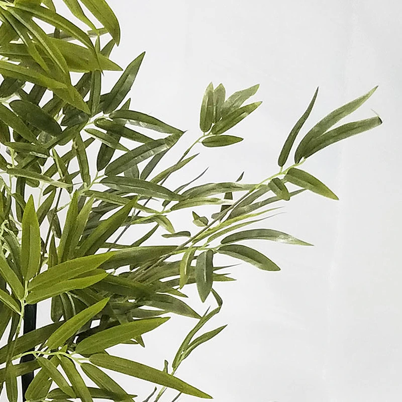 Nearly Natural Chinese Decoration Thin Wall Green Bamboo Plants Synthetic Artificial Bamboo Tree For Sale