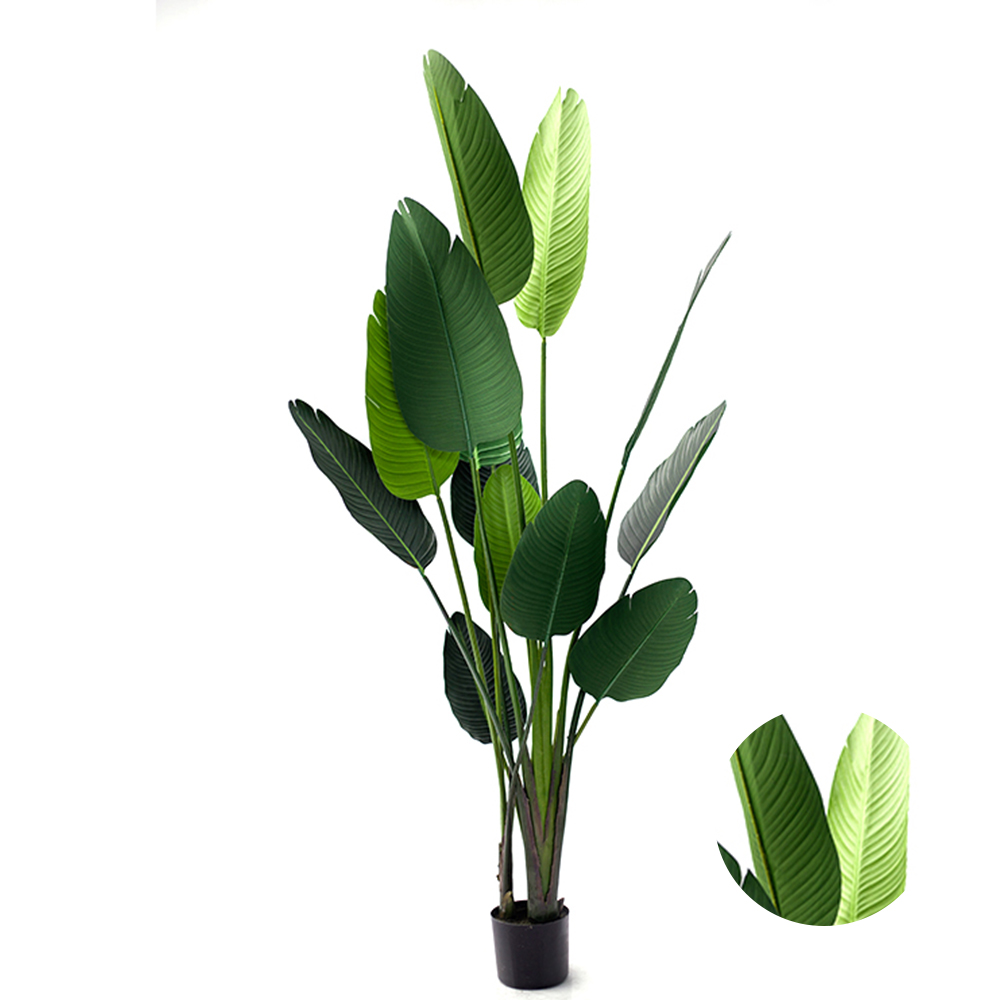 Free Samples Green Artificial Suppliers Banana Tree Artificial Banana Leaf Plants
