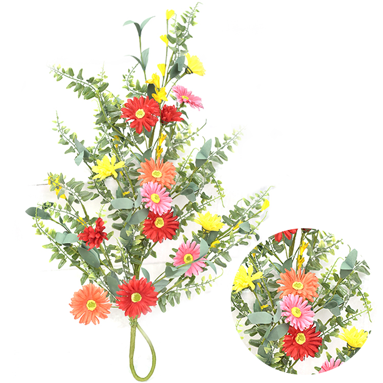 Colorful Hand Wrapped decoration simulation Swag Spring Flower Swag for home decoration