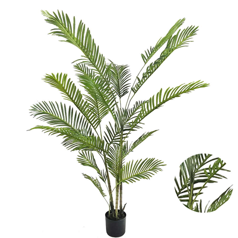 Home Interior Decoration Plants Artificial Areca Palm Leaf Wholesale Areca Palm Tree Plants
