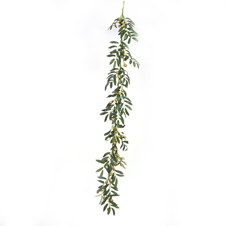 Made In China Real Touch Garland Spring floral garland Oliver leaves with fruits garland