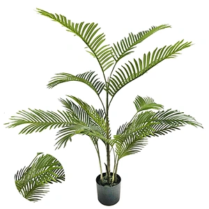 Home Decor Evergreen Artificial Areca Palm Leaf Indoor Decoration Fan Areca Palm Tree Seed