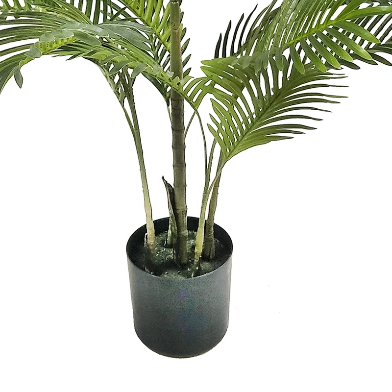 Indoor Decoration Lifelike Customized Planta Areca Palm Tree New Design Artificial Palm Areca Leaf