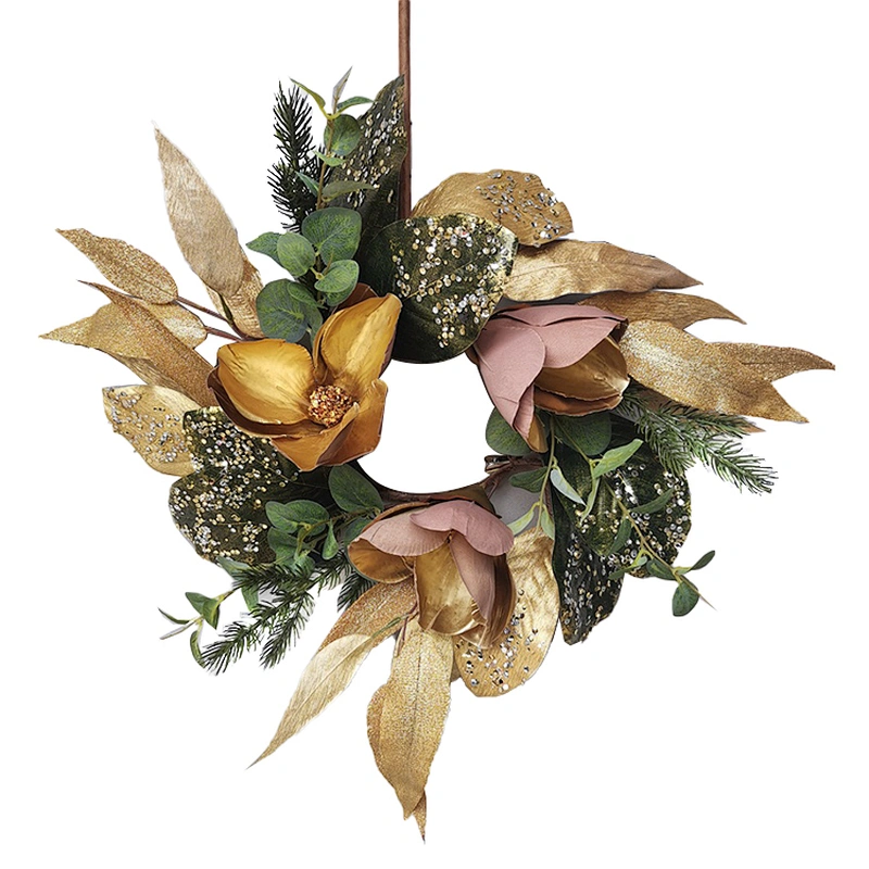China Manufacturer Handmade Door Hanging Outdoor Home Decor Luxury Christmas Wreath