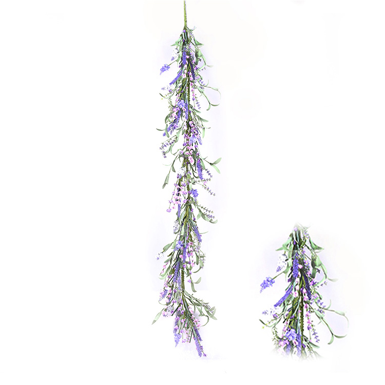 New Design personalized spring Garland Arts And Crafts Lavender with Ivy leaves garland