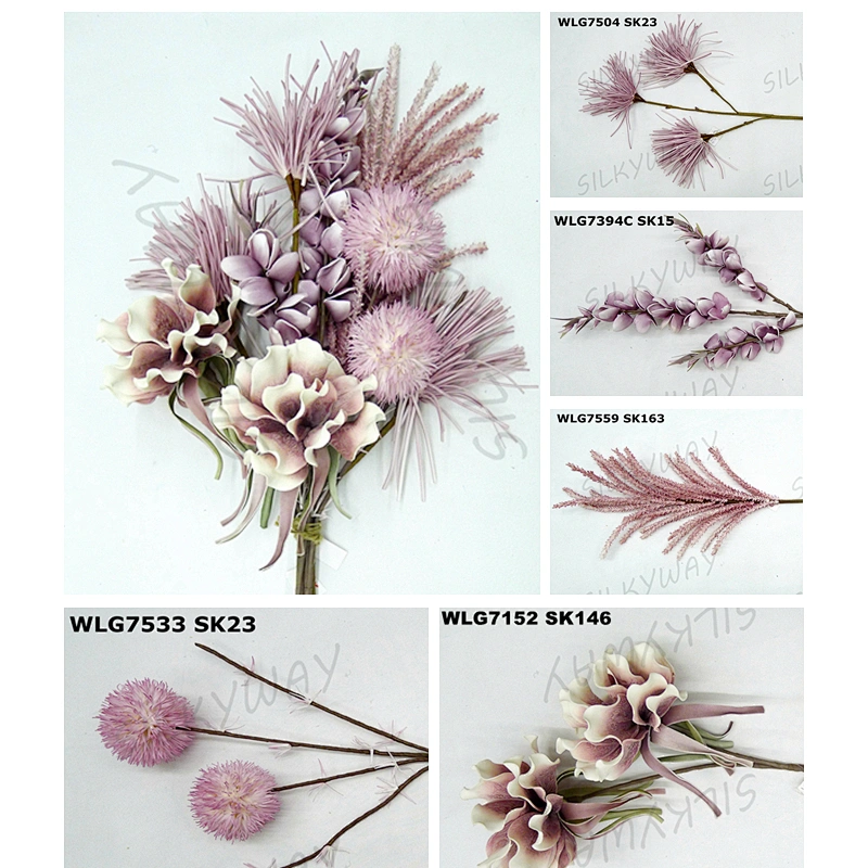 New Design Silk Plastic Flowers Gifts And Home Decor Artificial Foam Flowers For Wedding Decoration