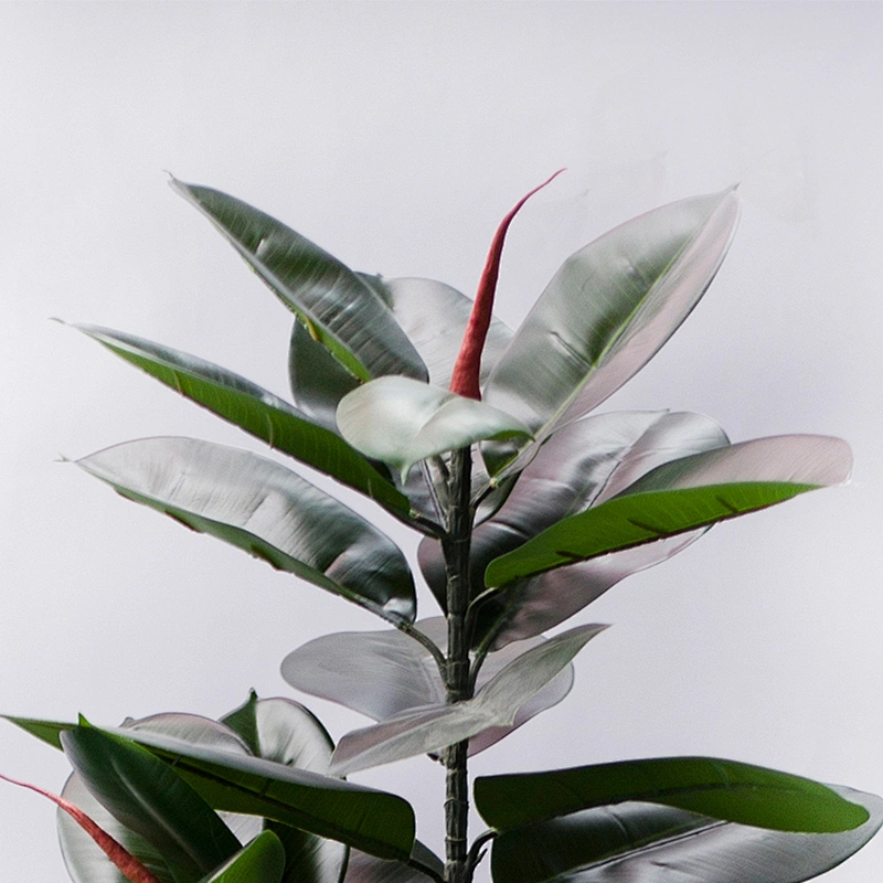 Manufacturer Artificial Potted Plants Trees 3ft-6ft Rubber Plastic Pu Bonsai Greenery Leaves Wedding Rubber