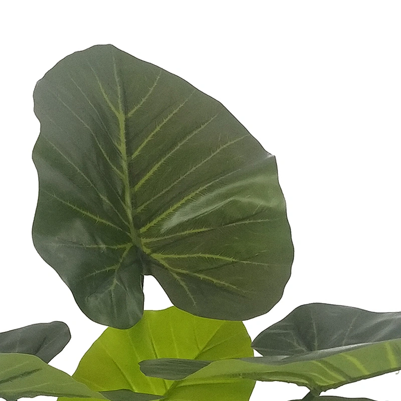 Wholesale Cheap Home Decoration Artificial Evergreen Plants Taro Leaves Decorative Taro Leaf Tree
