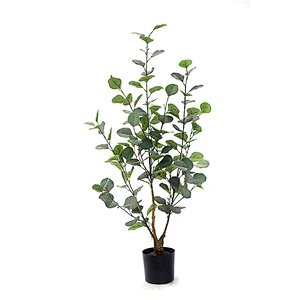 Greenery Eucalyptus Leaves Garland Artificial Eucalyptus Faux Plant  With Planter Potted Eucalyptus Plant