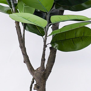 hot selling decoration artificial rubber bonsai plant artificial wedding rubber tree