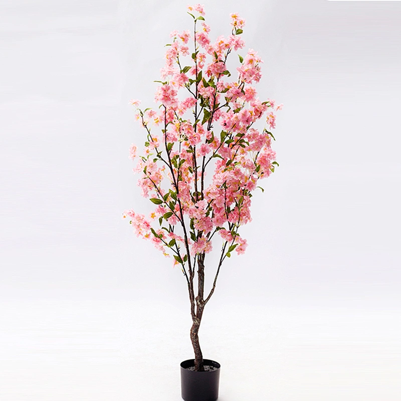 Artificial Flowers Cherry Blossom Branches Plants Cherry Blossom Tree For Home And Garden Decoration