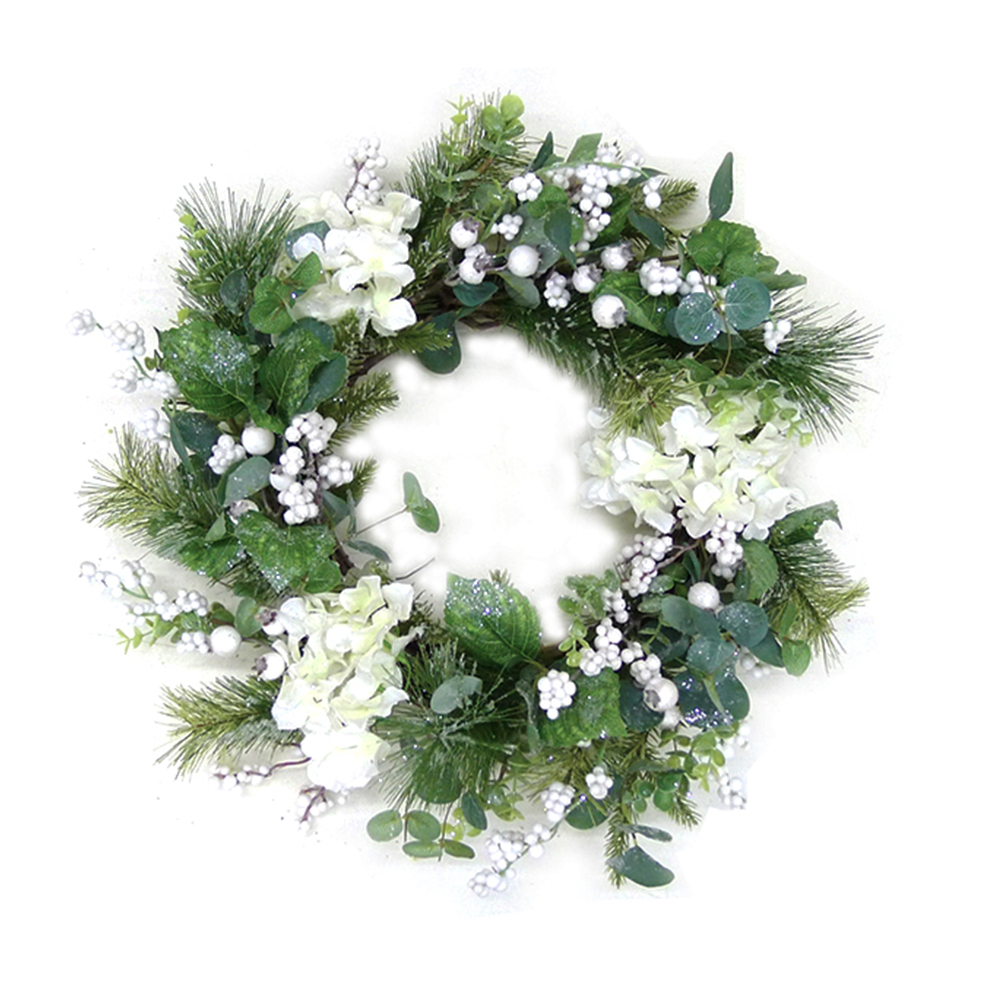 Best Selling Outdoor Artificial Flowers  Wreaths  Factory Direct Sale Craft Supplies Christmas Wreaths