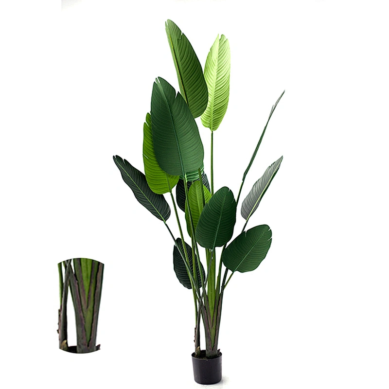 Plastic Tree Plant Decor Artificial Banana Tree Wedding Home Decorative Preserved Indoor Banana Tree
