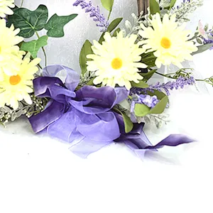Luxury handmade artifical plant Wreath Lanvender Half Wreath for home decoration