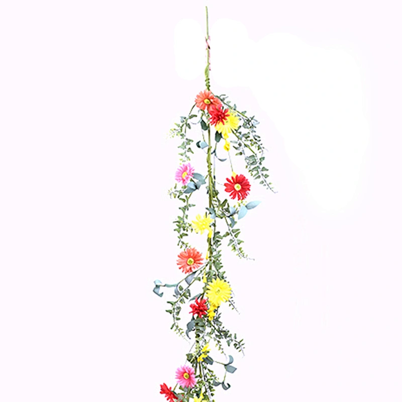 Hand Wrapped Spring Floral Daisy Garland artifical plant Garland For home Decoration