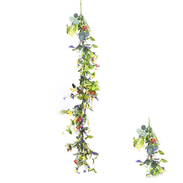 New Design artifical plant Handy Carfts Garland decorations Spring wild flower mixed garland