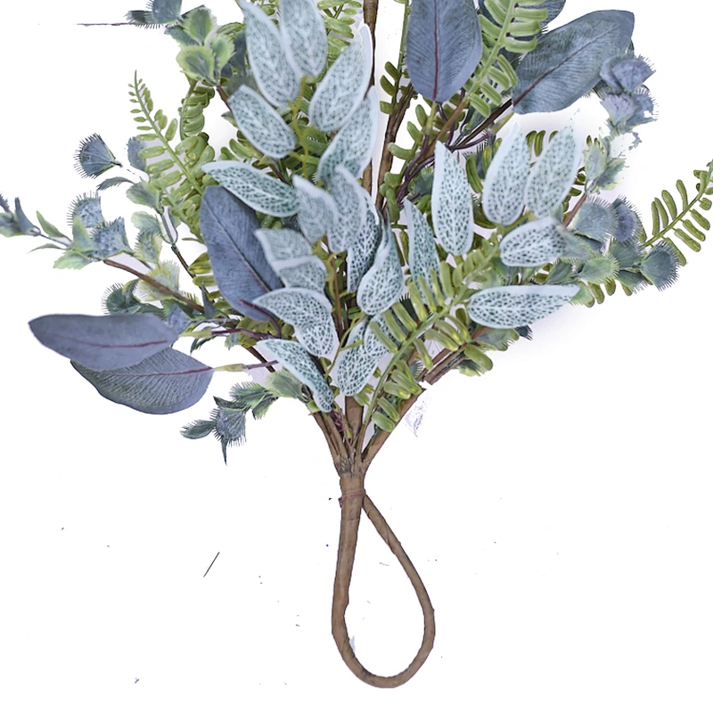 Artifical Real Touch Spring Greenery Teardrop Ornamental Hand wrapped Eucalyptus teardrop