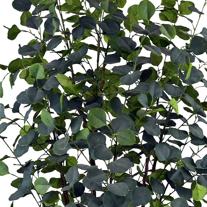 Large Outdoor Artificial Eucalyptus Leaves Branches Foliace Plastic Fabric Evergreen Eucalyptus Plants