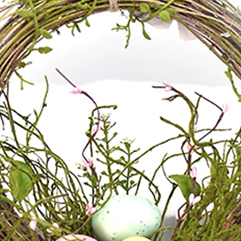 Ornamental Handy Carfts Easter Decorative Flowers Wreaths Decorative Egg Wreath With Berry Wreath