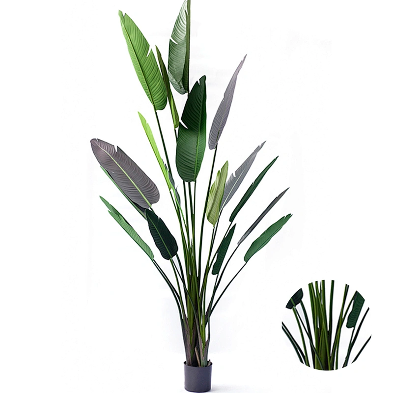 Decor Indoor Outdoor Tropical Bonsai Banana Tree Artificial Plastic Plant Banana Tree