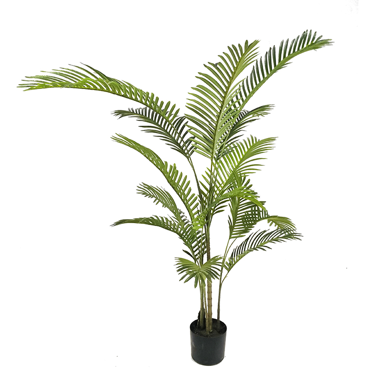 Natural decorative Faux Greenery Areca Palm Outdoor Shower Artificial Areca Palm Tree With Artificial Home Plant