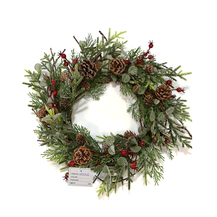 Wholesale High Quality New Type Home Decor Christmas Artificial Flowers Wreath